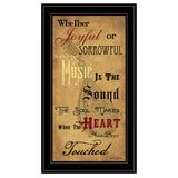 Sound Of The Soul 2 Black Framed Print Wall Art