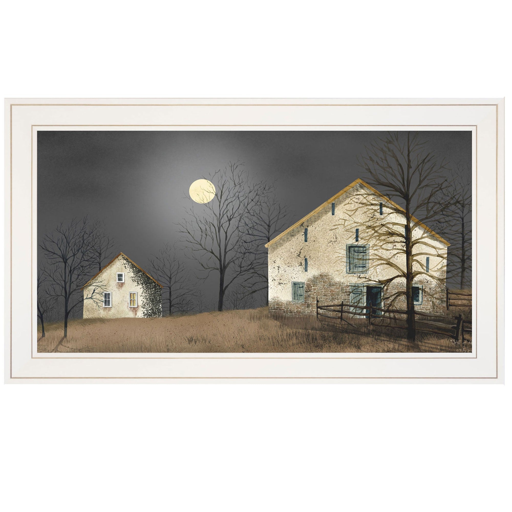 Still Of The Night 2 White Framed Print Wall Art