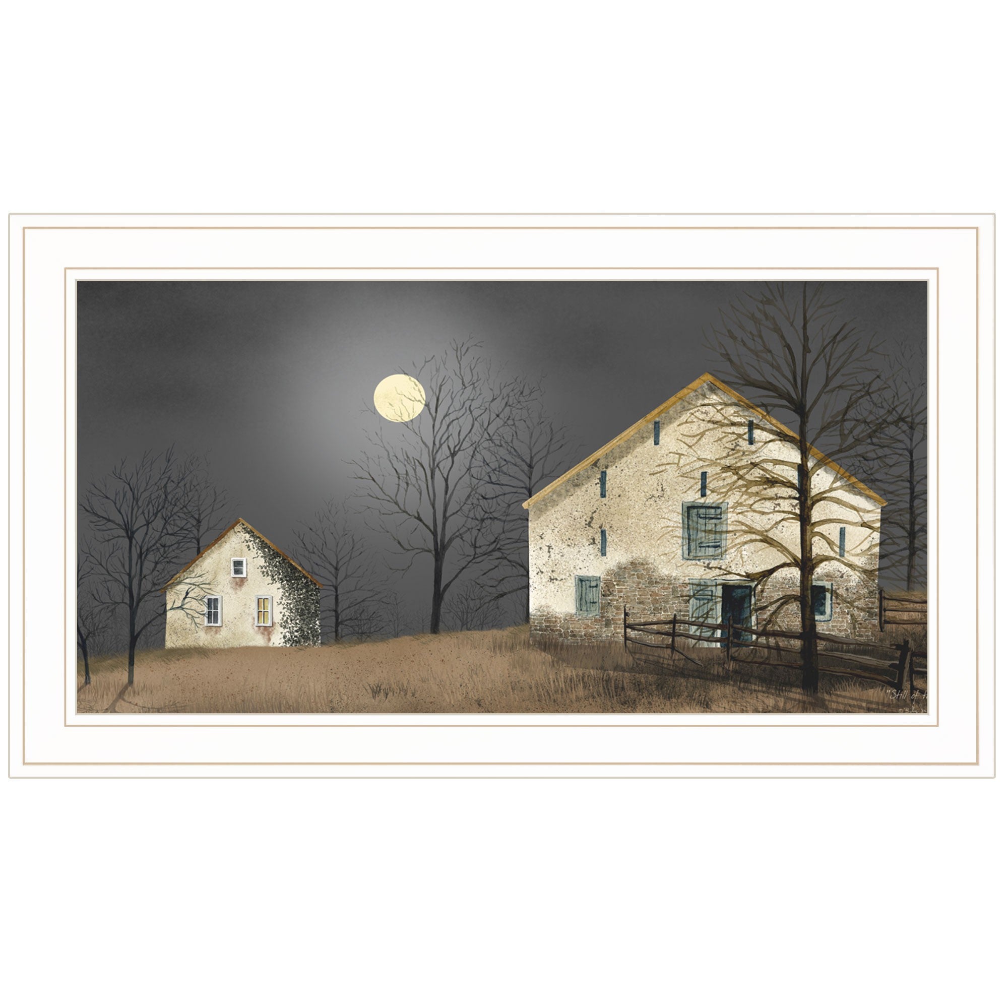 Still Of The Night 3 White Framed Print Wall Art