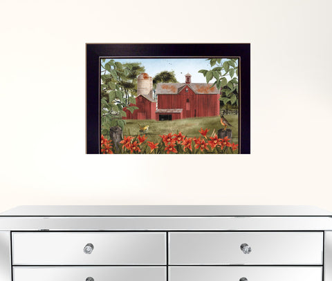 Summer Days 2 Black Framed Print Wall Art