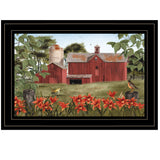 Summer Days 2 Black Framed Print Wall Art