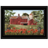 Summer Days 2 Black Framed Print Wall Art