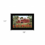 Summer Days 2 Black Framed Print Wall Art