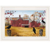 Autumn Gold 1 White Framed Print Wall Art