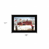 Winter Days Black Framed Print Wall Art