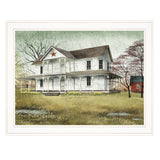 April Showers 3 White Framed Print Wall Art