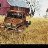 Granddads Old Truck 11 Black Framed Print Wall Art