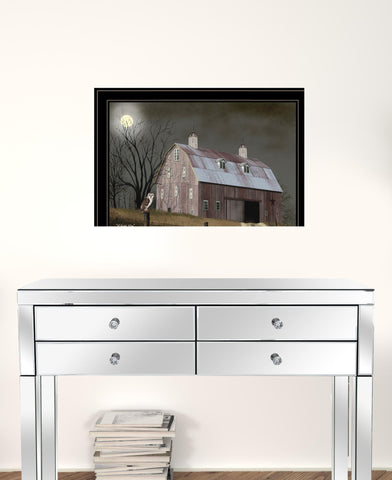 Midnight Moon 6 Black Framed Print Wall Art