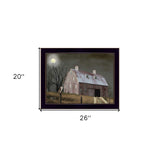 Midnight Moon 7 Black Framed Print Wall Art