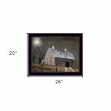 Midnight Moon 7 Black Framed Print Wall Art