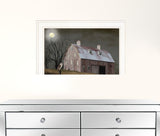 Midnight Moon 2 White Framed Print Wall Art