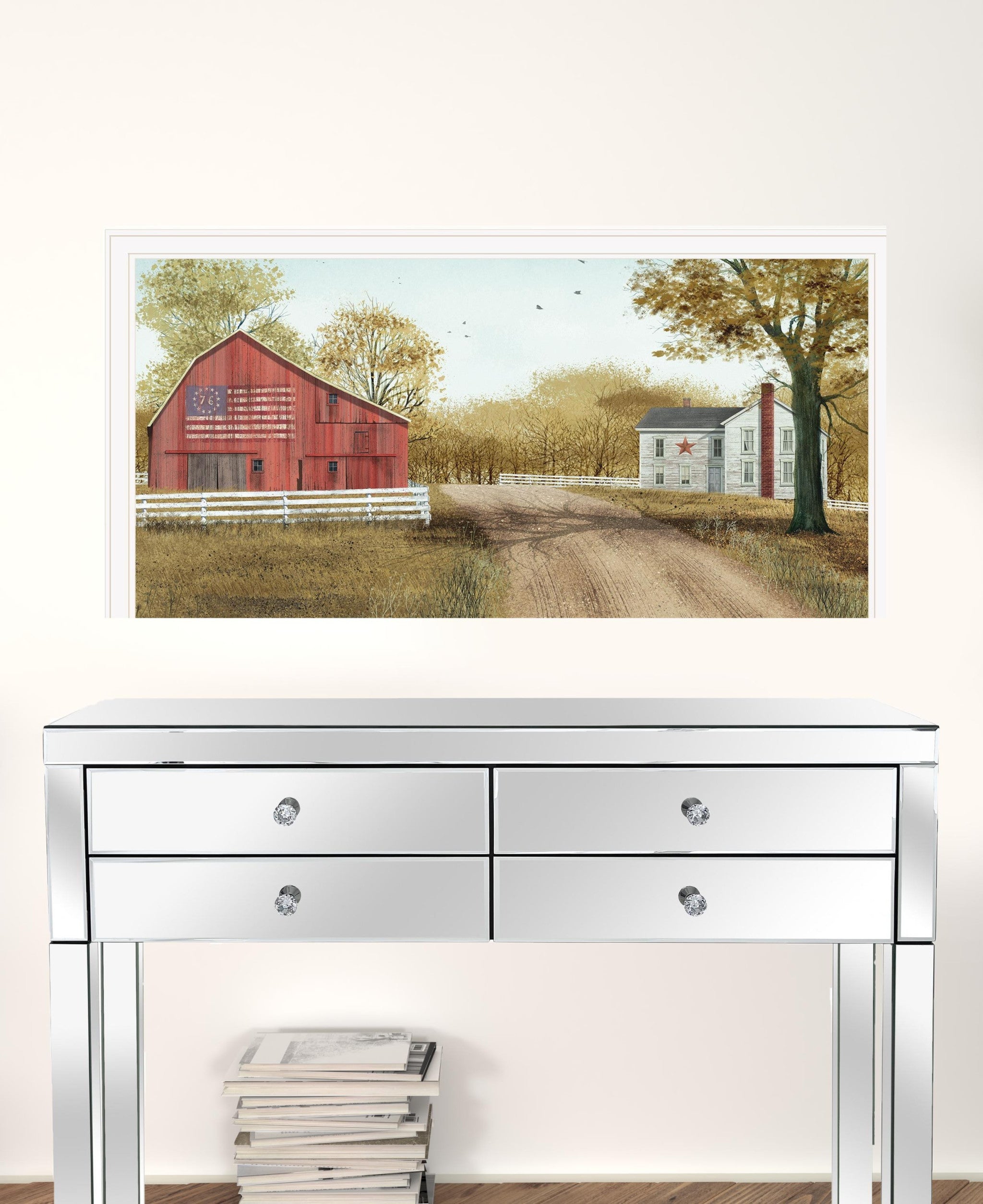 Summer In The Country 5 White Framed Print Wall Art