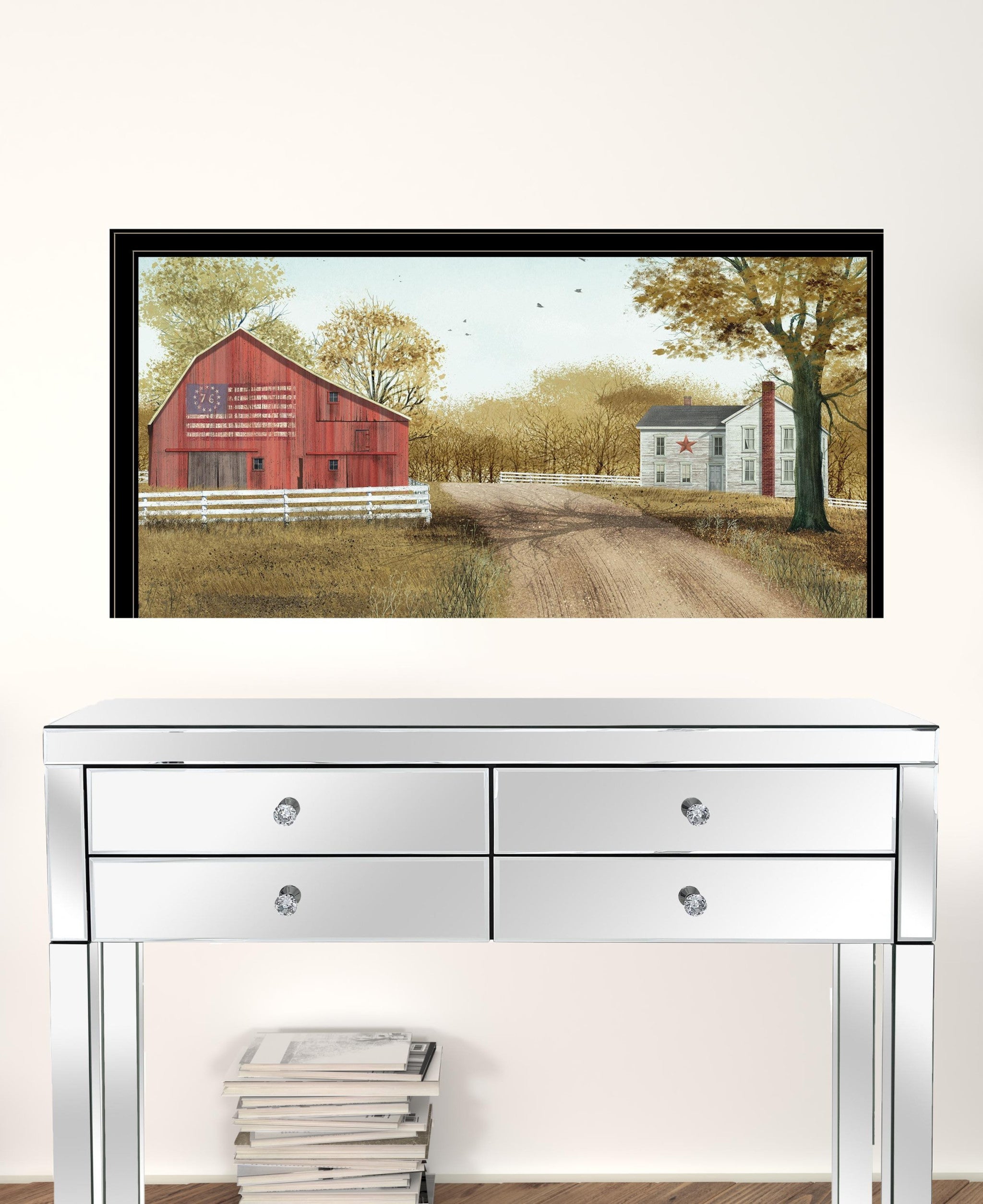 Summer In The Country 6 Black Framed Print Wall Art
