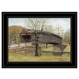 The Old Humpback Bridge 2 Black Framed Print Wall Art