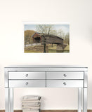 The Old Humpback Bridge 3 White Framed Print Wall Art