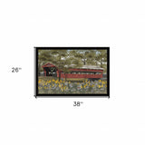 Pottersburg Bridge 7 Black Framed Print Wall Art