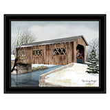 The Kissing Bridge 4 Black Framed Print Wall Art