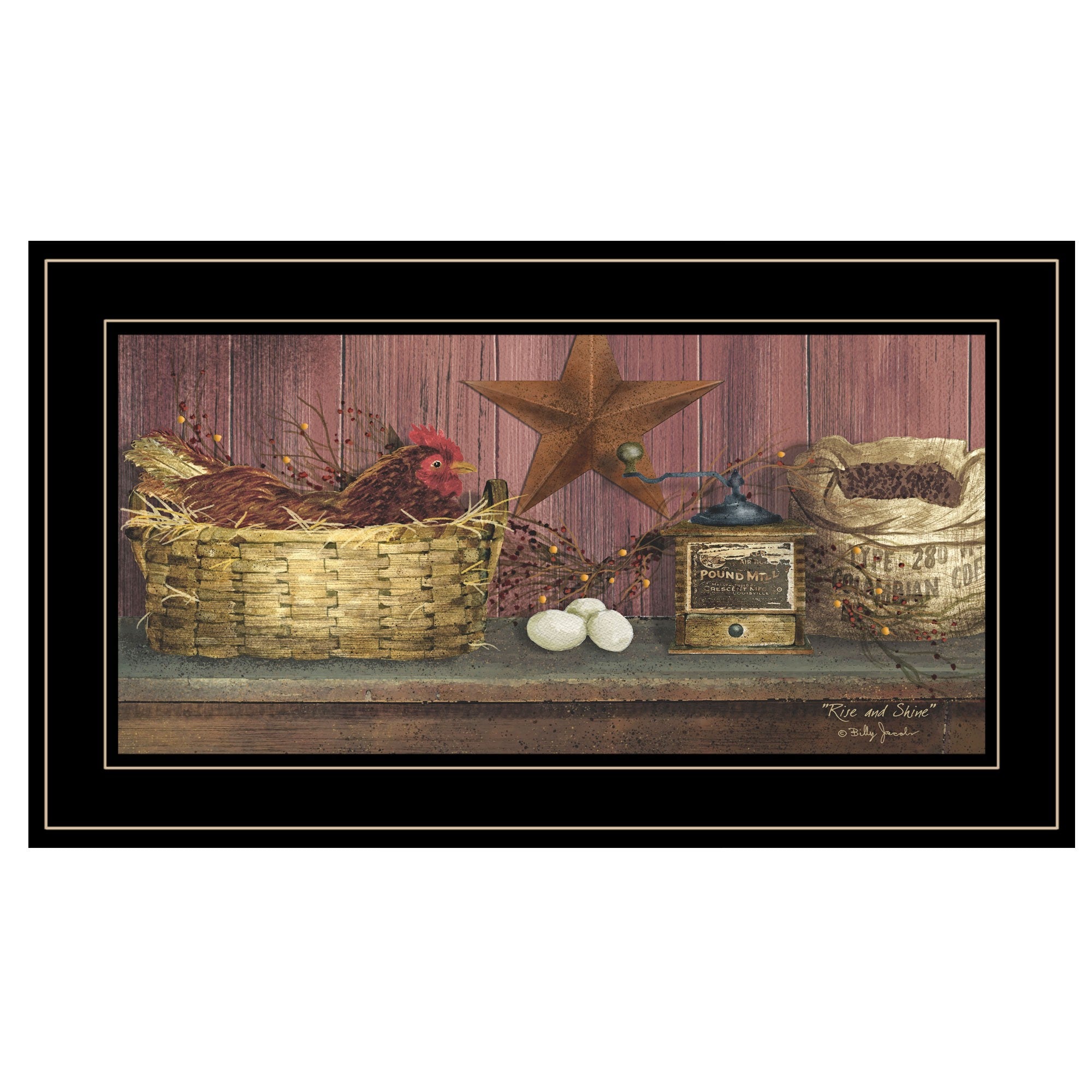 Rise And Shine 2 Black Framed Print Wall Art