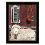 Good Morning 4 Black Framed Print Wall Art