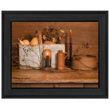 Gathering The Harvest 4 Black Framed Print Wall Art