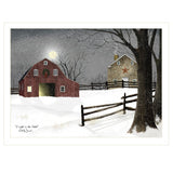 Light In The Stable 3 White Framed Print Wall Art