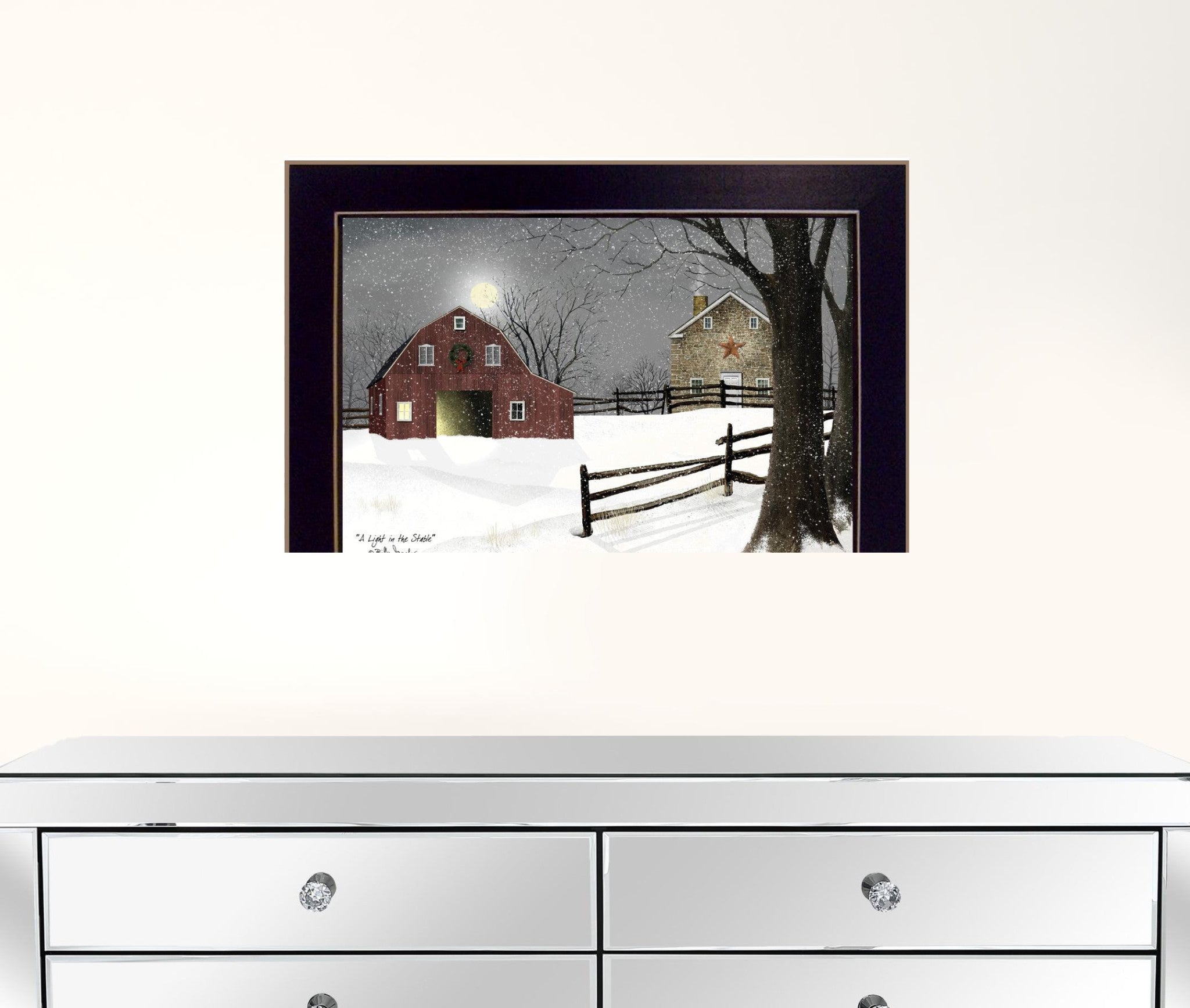 Light In The Stable 4 Black Framed Print Wall Art