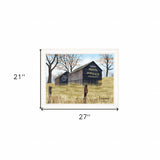 Treat Yourself Mail Pouch Tobacco Barn White Framed Print Wall Art