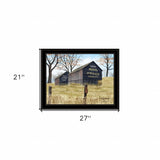 Treat Yourself Mail Pouch Tobacco Barn Black Framed Print Wall Art