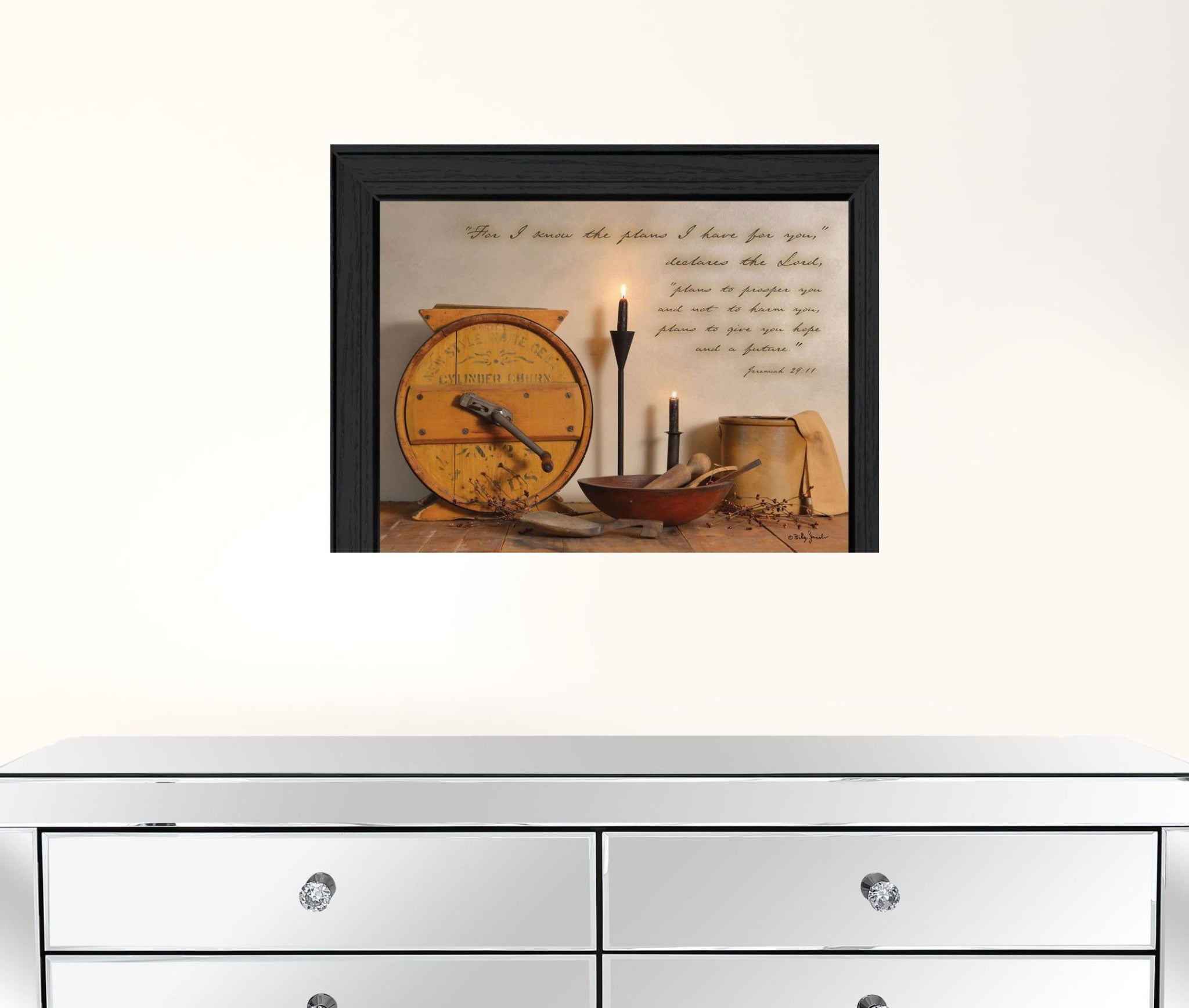 The Plans I have for You 2 Black Framed Print Wall Art