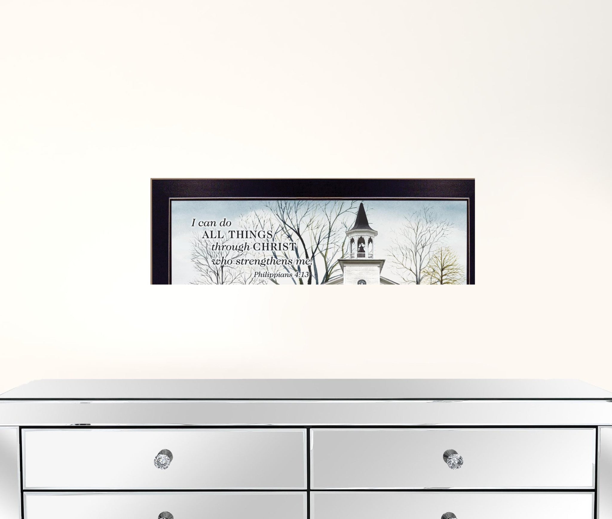 I Can Do All Things 1 Black Framed Print Wall Art