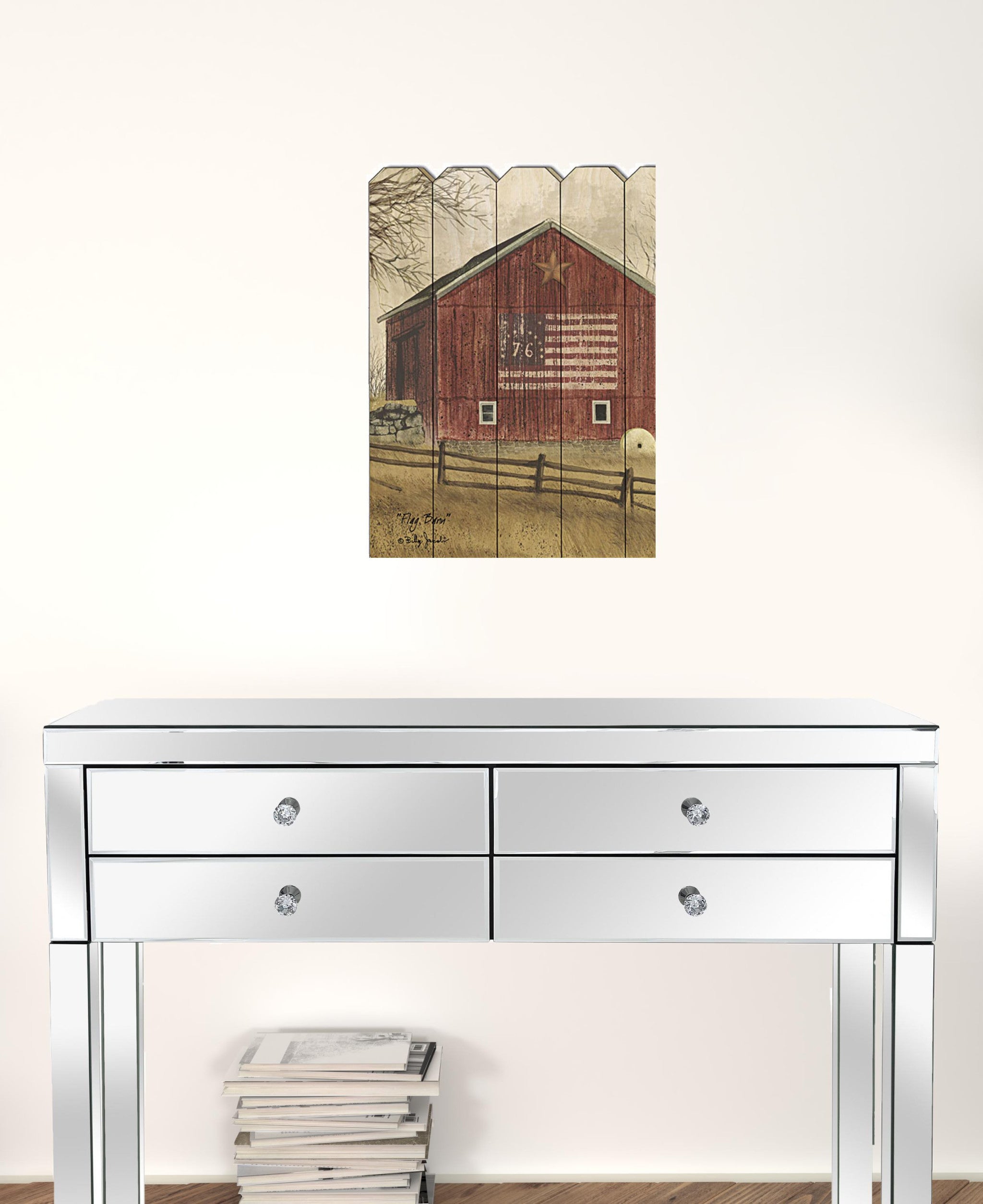 Flag Barn 1 Unframed Print Wall Art