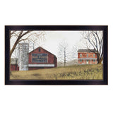 Mail Pouch Barn 6 Black Framed Print Wall Art