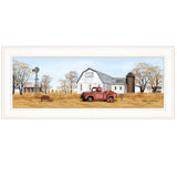 Autumn On Farm 1 White Framed Print Wall Art