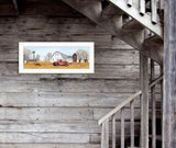 Autumn On Farm 1 White Framed Print Wall Art