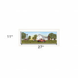 Summer On The Farm 1 White Framed Print Wall Art