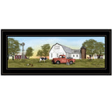 Summer On The Farm 2 Black Framed Print Wall Art