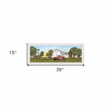 Summer On The Farm 3 White Framed Print Wall Art