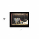 Chicken Feed 2 Black Framed Print Wall Art