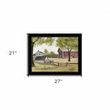 The Old Spring House 4 Black Framed Print Wall Art