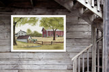 The Old Spring House 5 White Framed Print Wall Art