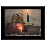 The Red Basket 2 Black Framed Print Wall Art