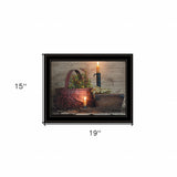 The Red Basket 2 Black Framed Print Wall Art