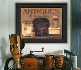 Antiques And Primitives Black Framed Print Wall Art