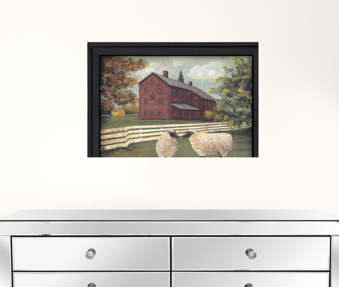 Hancock Sheep 1 Black Framed Print Wall Art