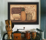 Country Necessities Black Framed Print Wall Art