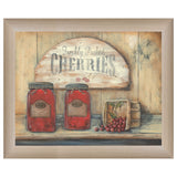 Rustic Cherry Jam Brown Framed Print Wall Art