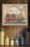 Rustic Cherry Jam Brown Framed Print Wall Art