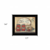 Rustic Cherry Jam Black Framed Print Wall Art