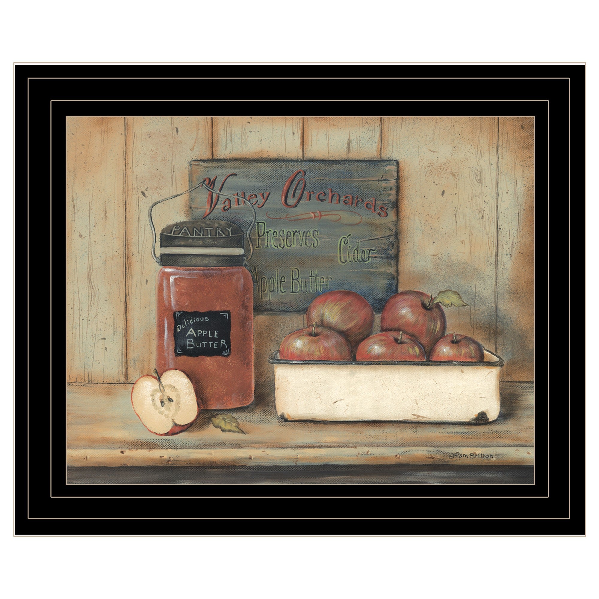 Apple Butter 2 Black Framed Print Wall Art