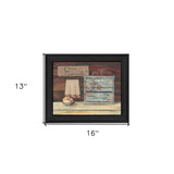 Clean Towels 1 Black Framed Print Wall Art